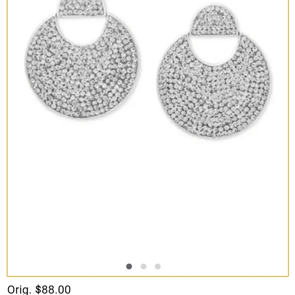 Kate Spade Mod Scallop Pave Earrings - Picture 8 of 9